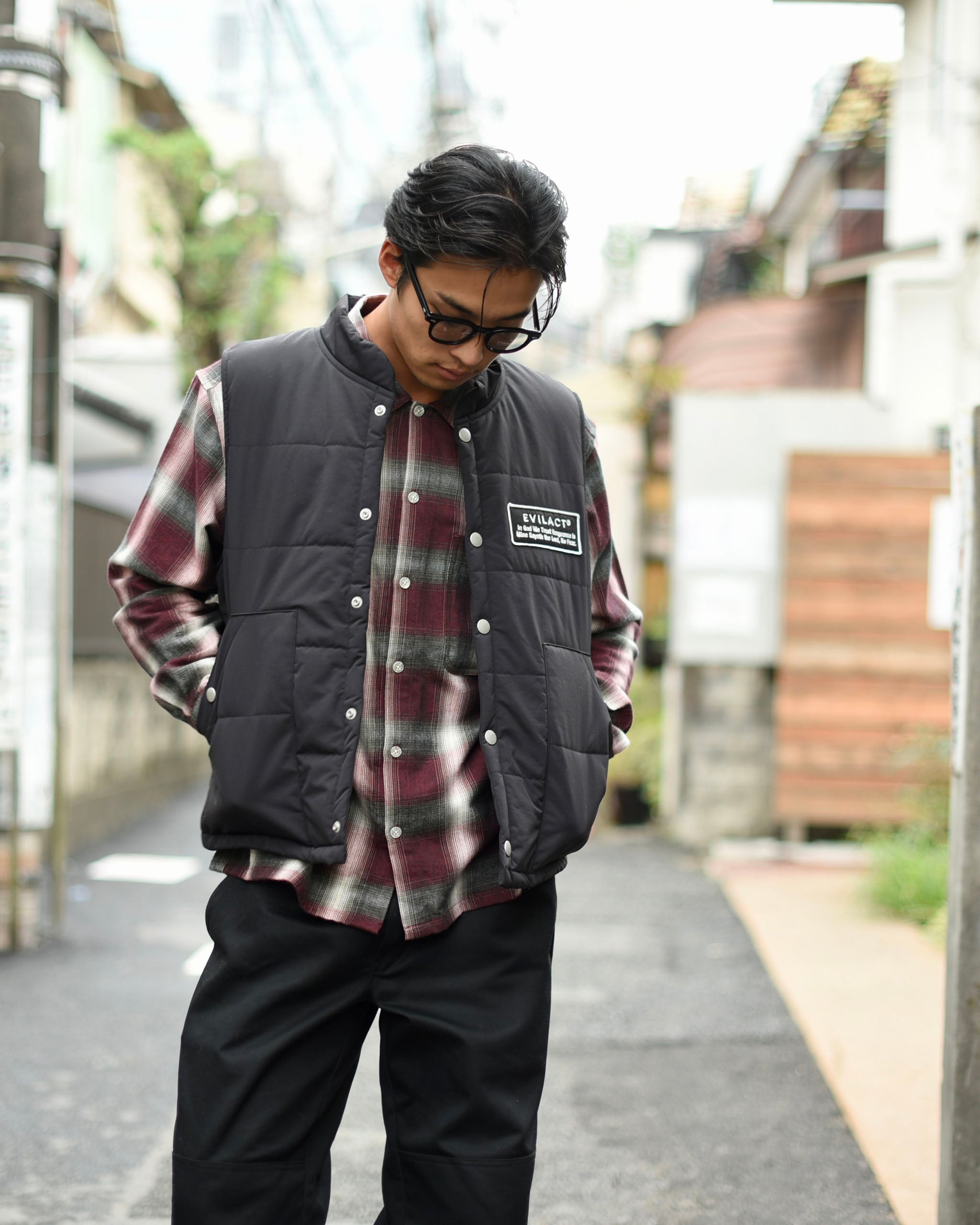 EVILACT 2LAYER PD VEST black | EVILACT (イーブルアクト）Official