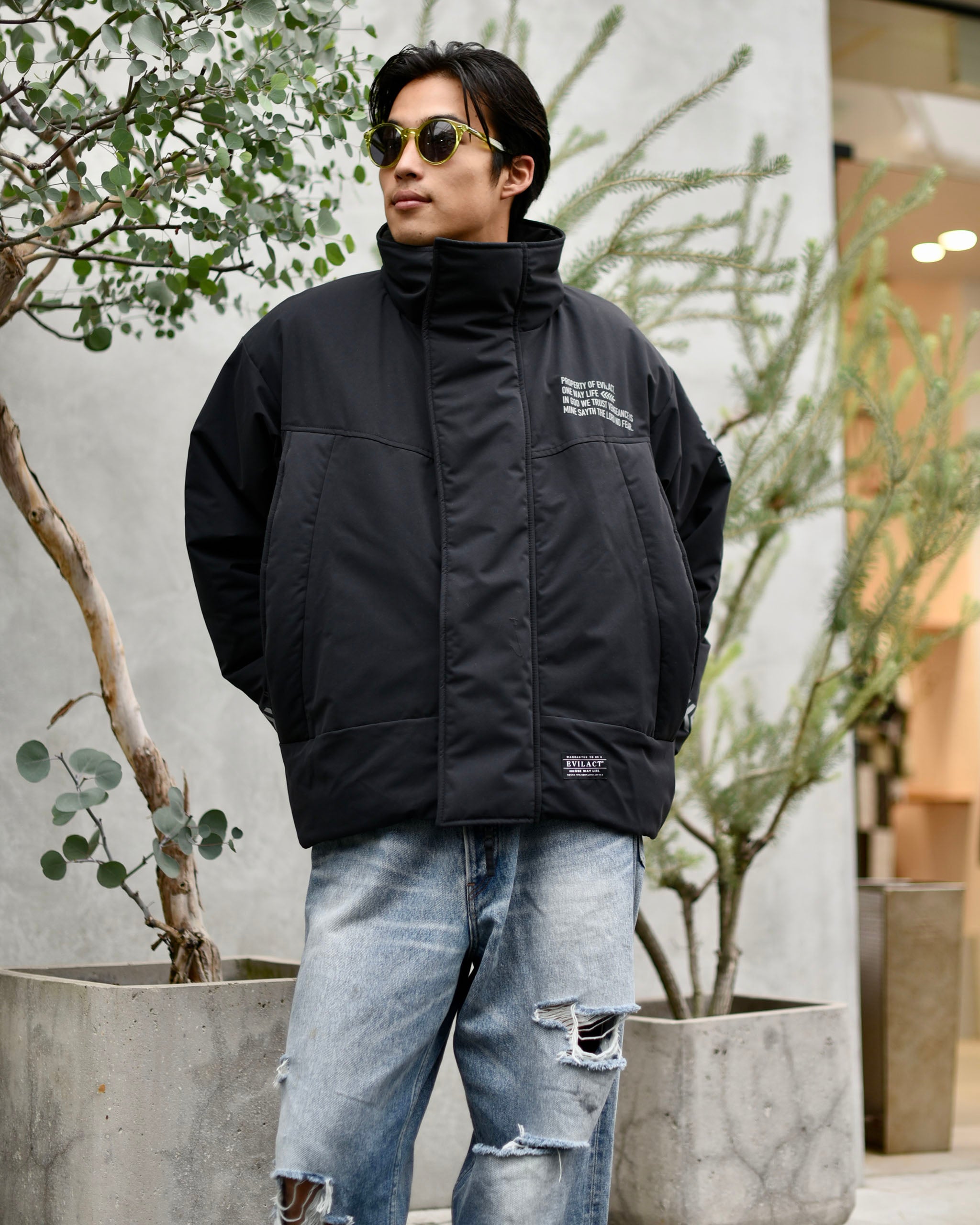 Evilact / ダウンジャケット/S/ナイロン/EVILACT RV MONSTER JKT EVILACT RV MONSTER JKT black – EVILACT ONLINE STORE