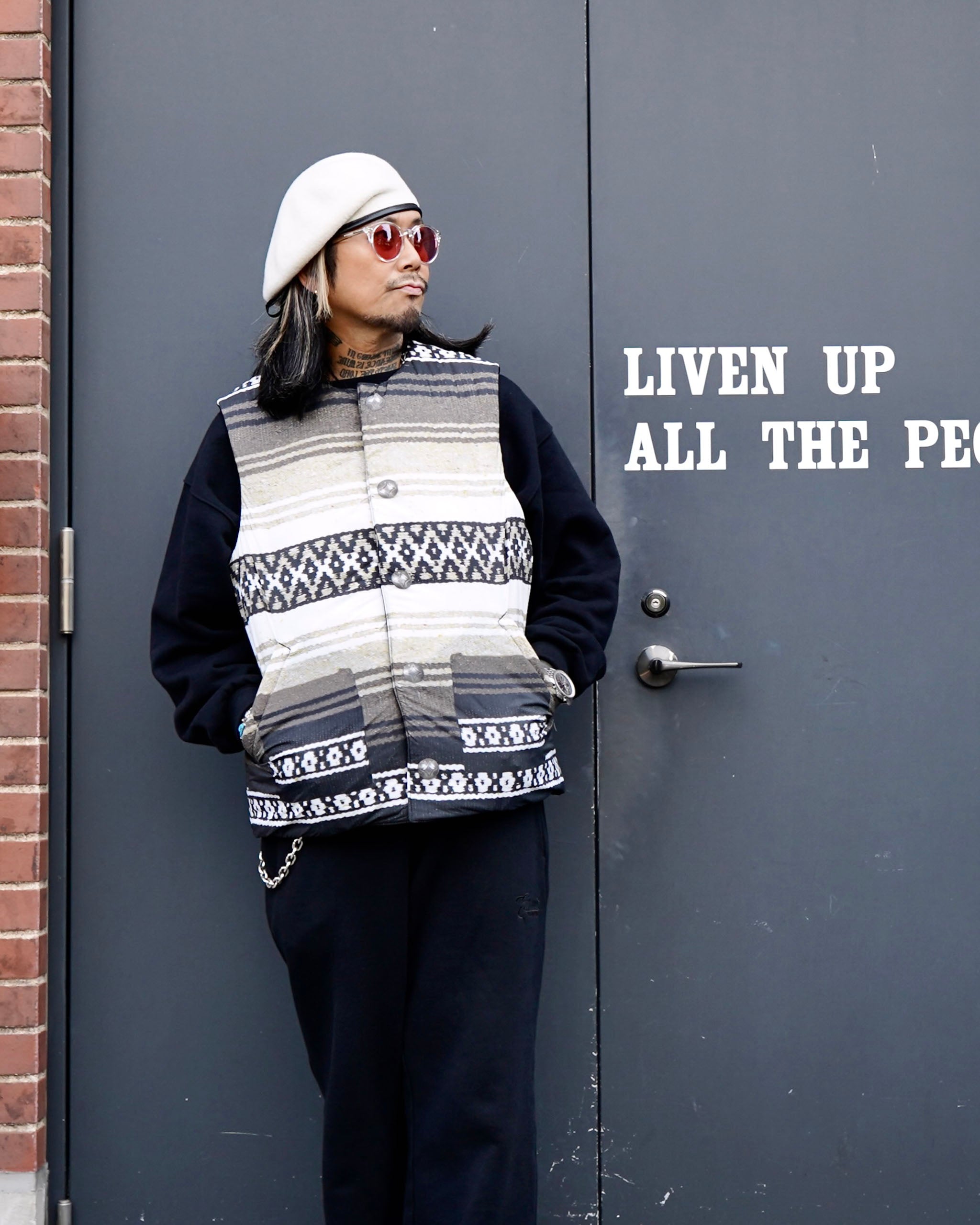 EVILACT MEXICAN RV VEST black | EVILACT (イーブルアクト）Official