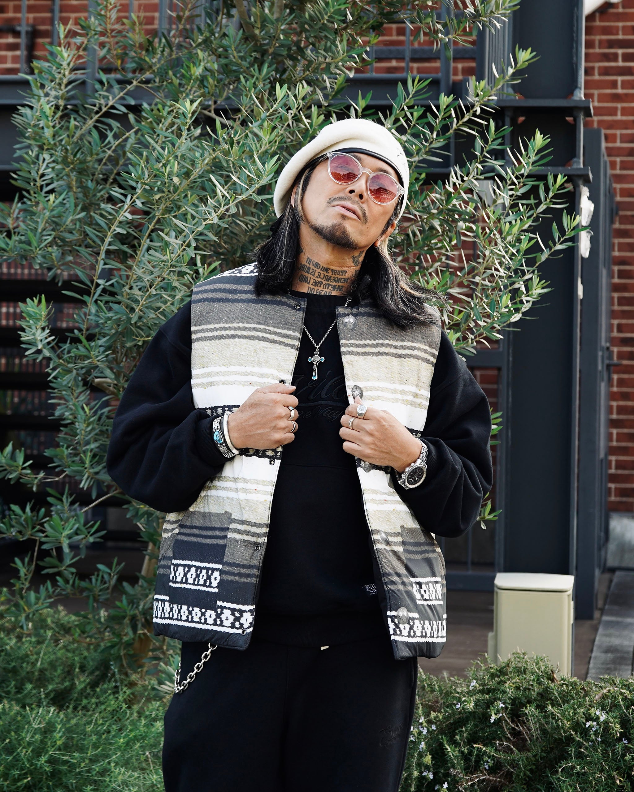 EVILACT MEXICAN RV VEST white | EVILACT (イーブルアクト）Official