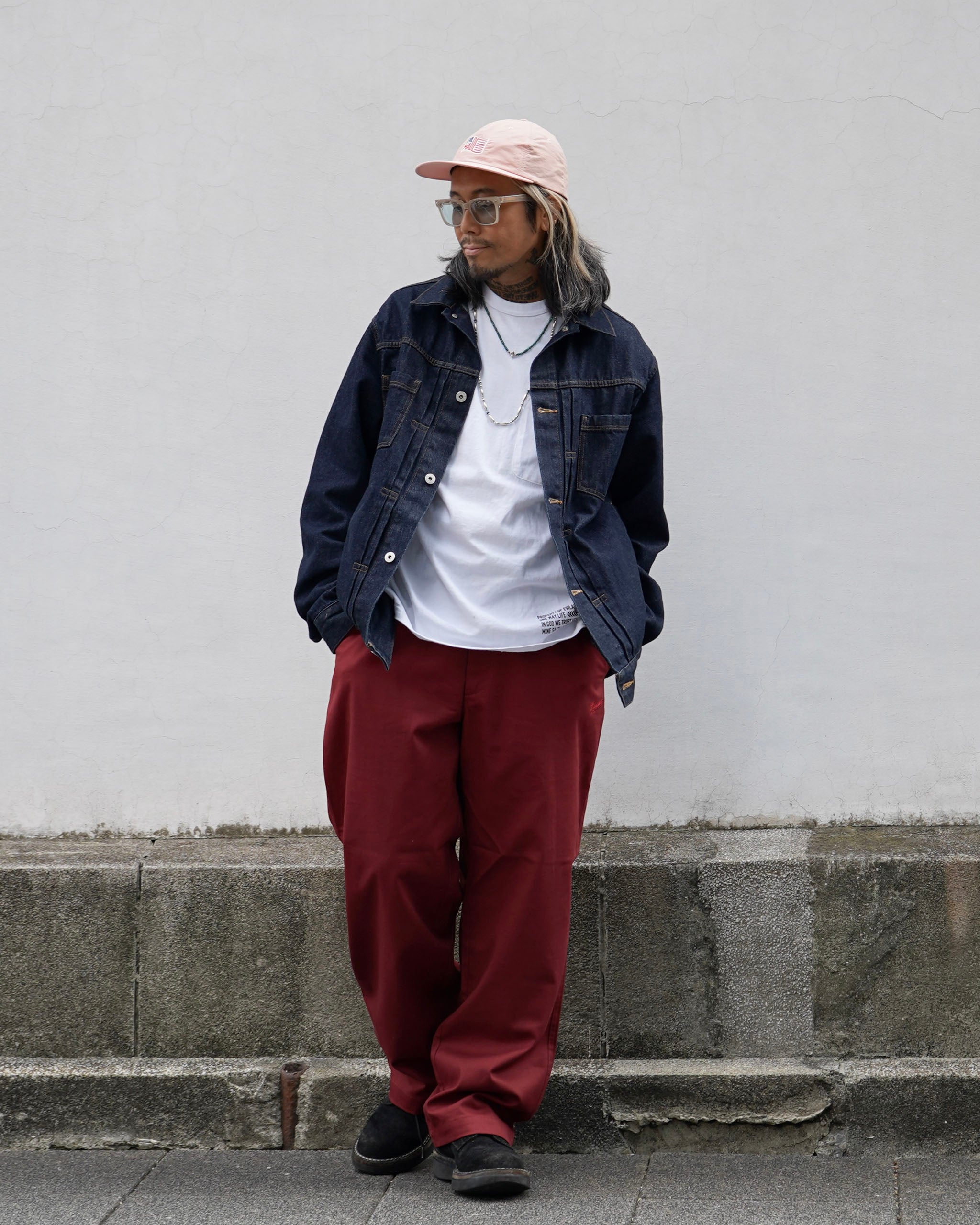 EVILACT CHINO PT burgundy | EVILACT (イーブルアクト）Official Site