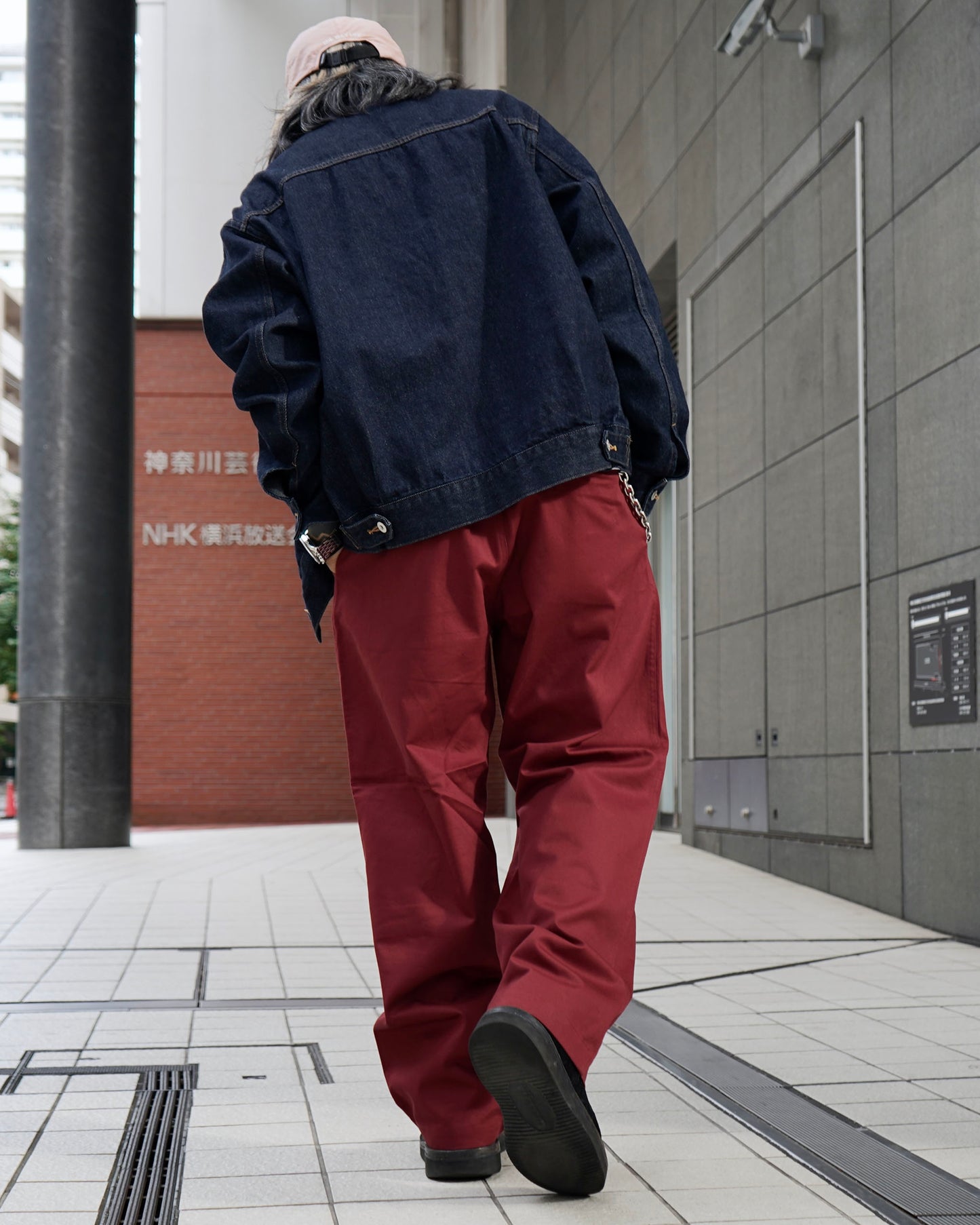 EVILACT CHINO PT burgundy