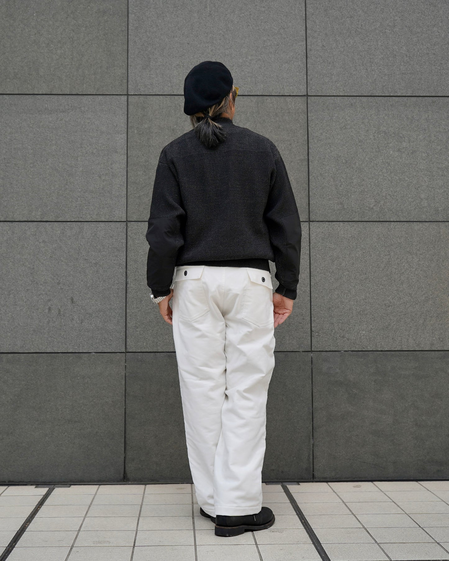 EVILACT BAKER PANTS off white
