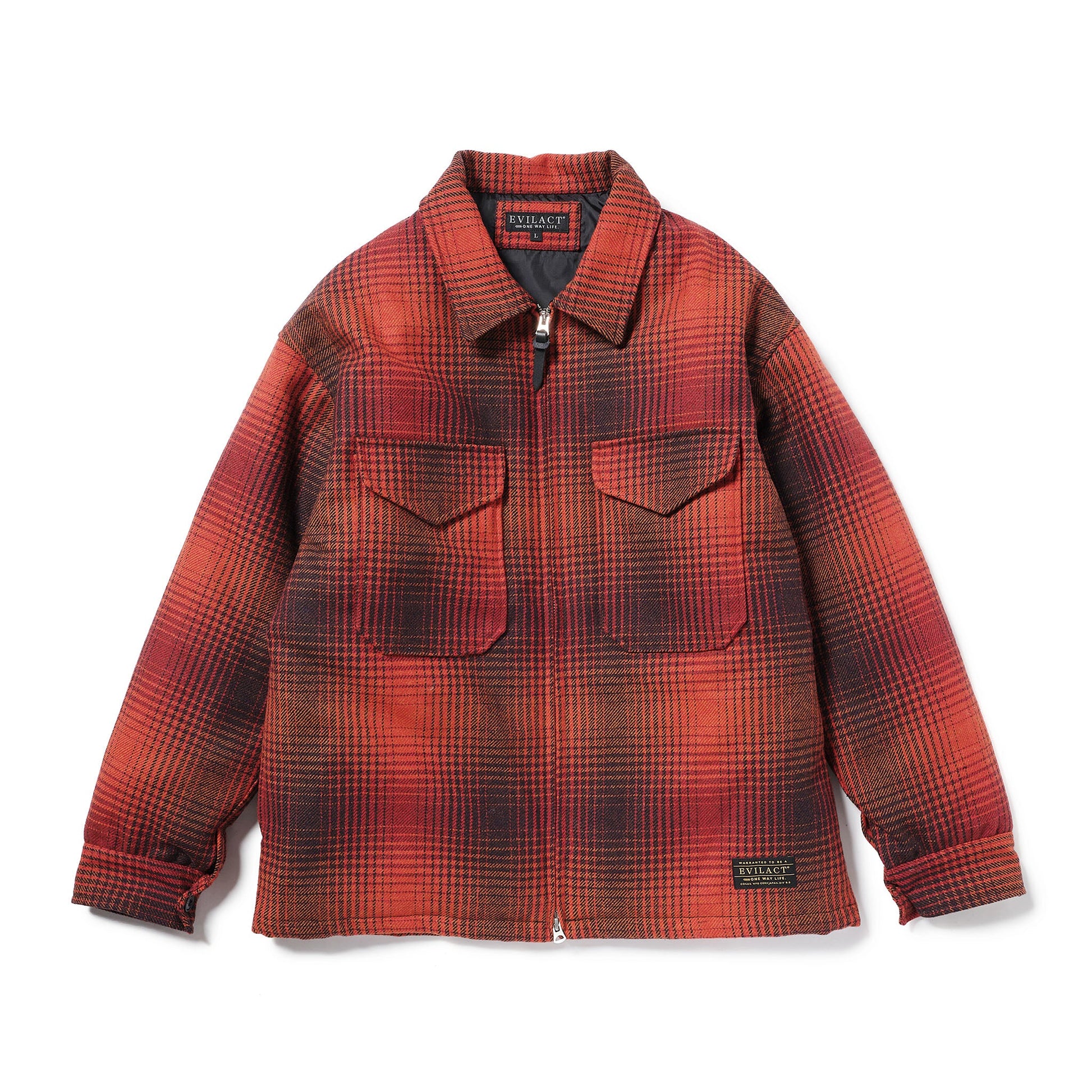 EVILACT CHECK PADDED JKT Orange