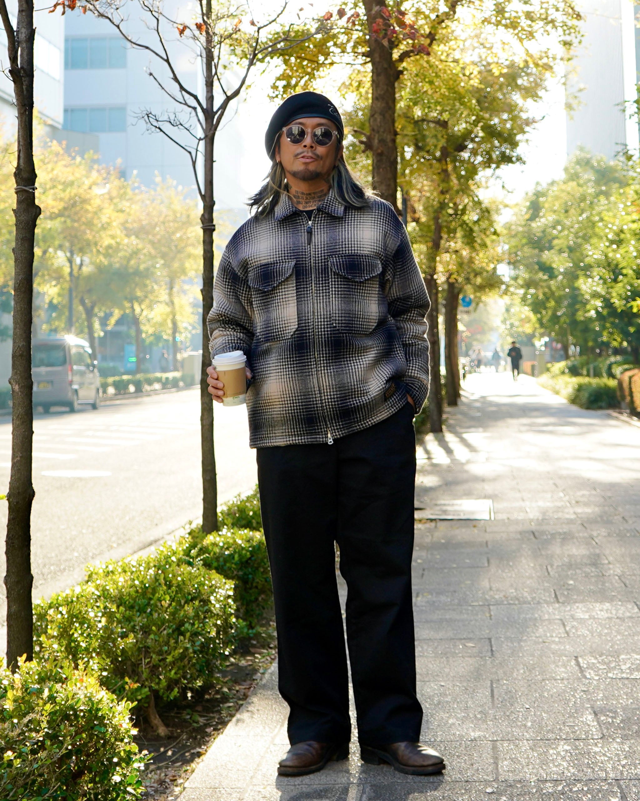 EVILACT CHECK PADDED JKT black | EVILACT (イーブルアクト）Official