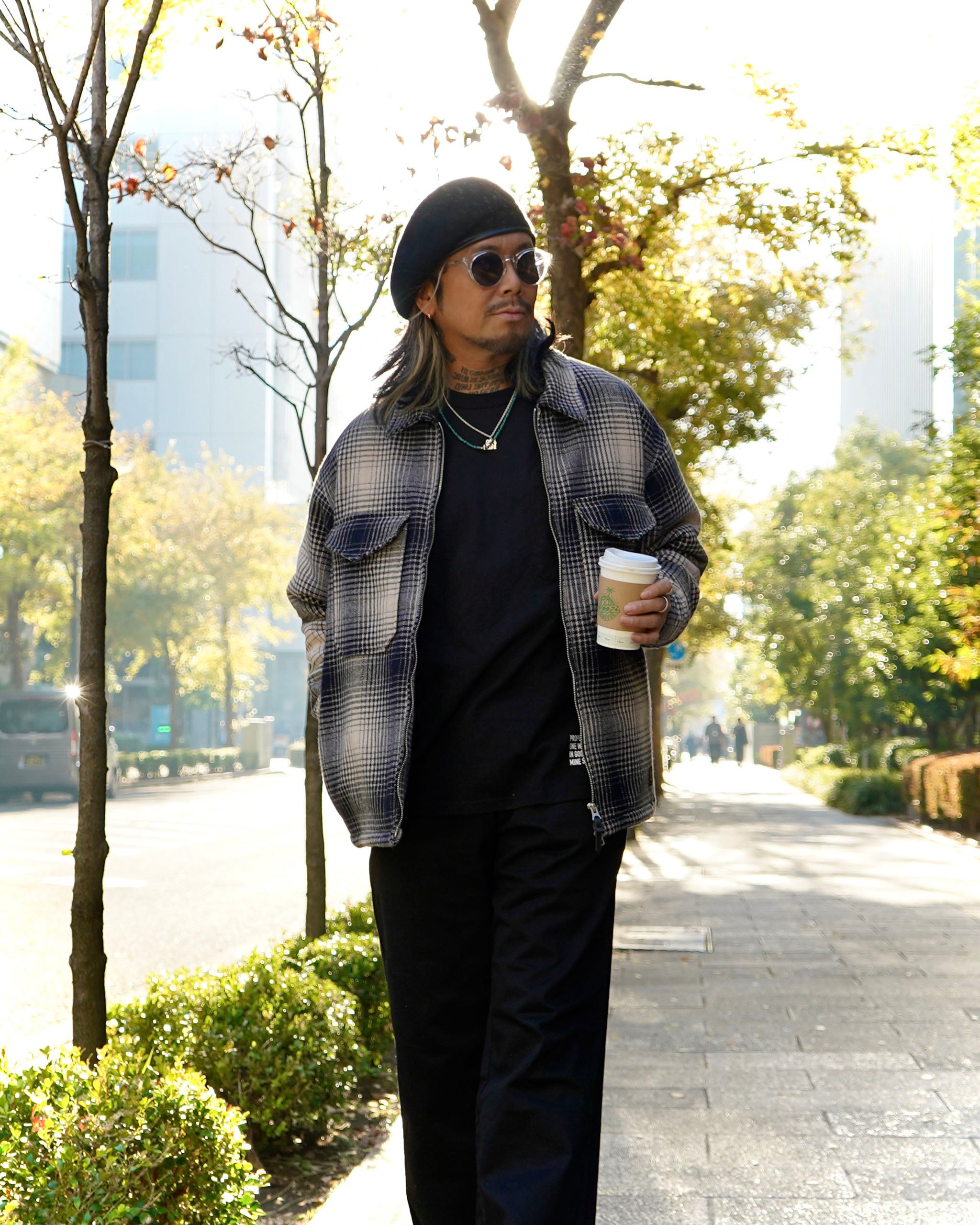 EVILACT CHECK PADDED JKT black | EVILACT (イーブルアクト）Official