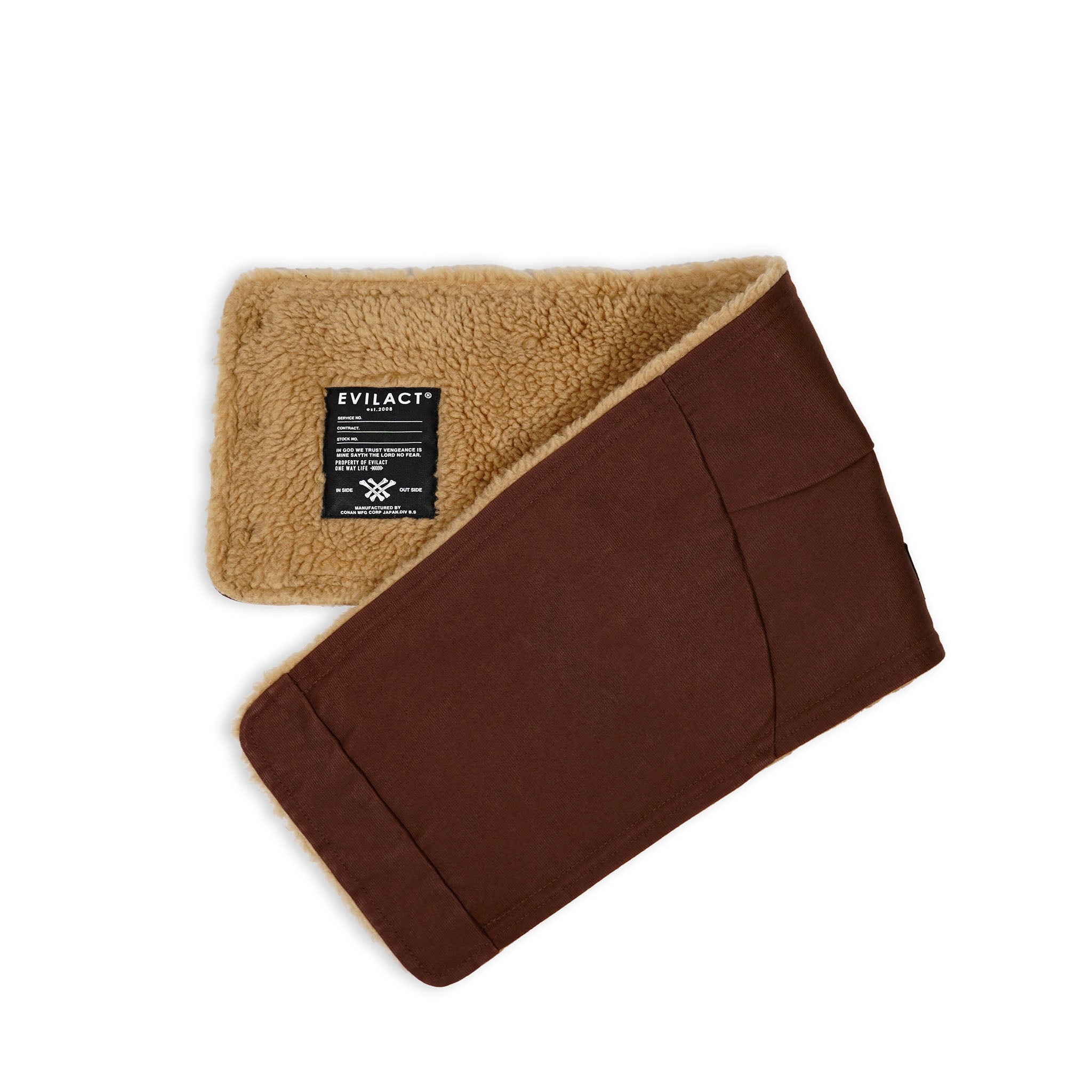 EVILACT DECK NECK WARMER brown | EVILACT (イーブルアクト）Official