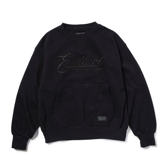 EVILACT HEAVY SWEAT CREW Black