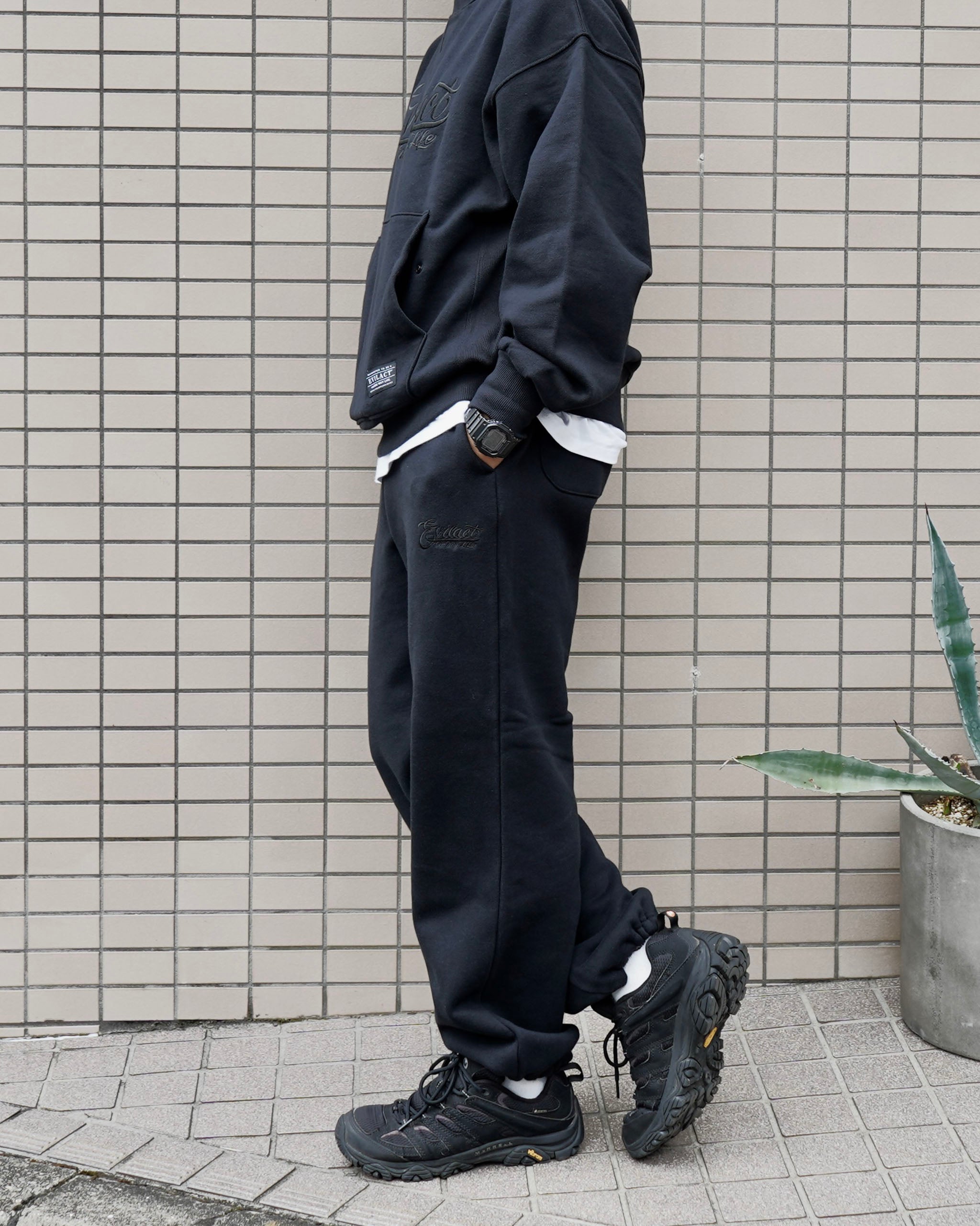 EVILACT HEAVY SWEAT PT black | EVILACT (イーブルアクト）Official