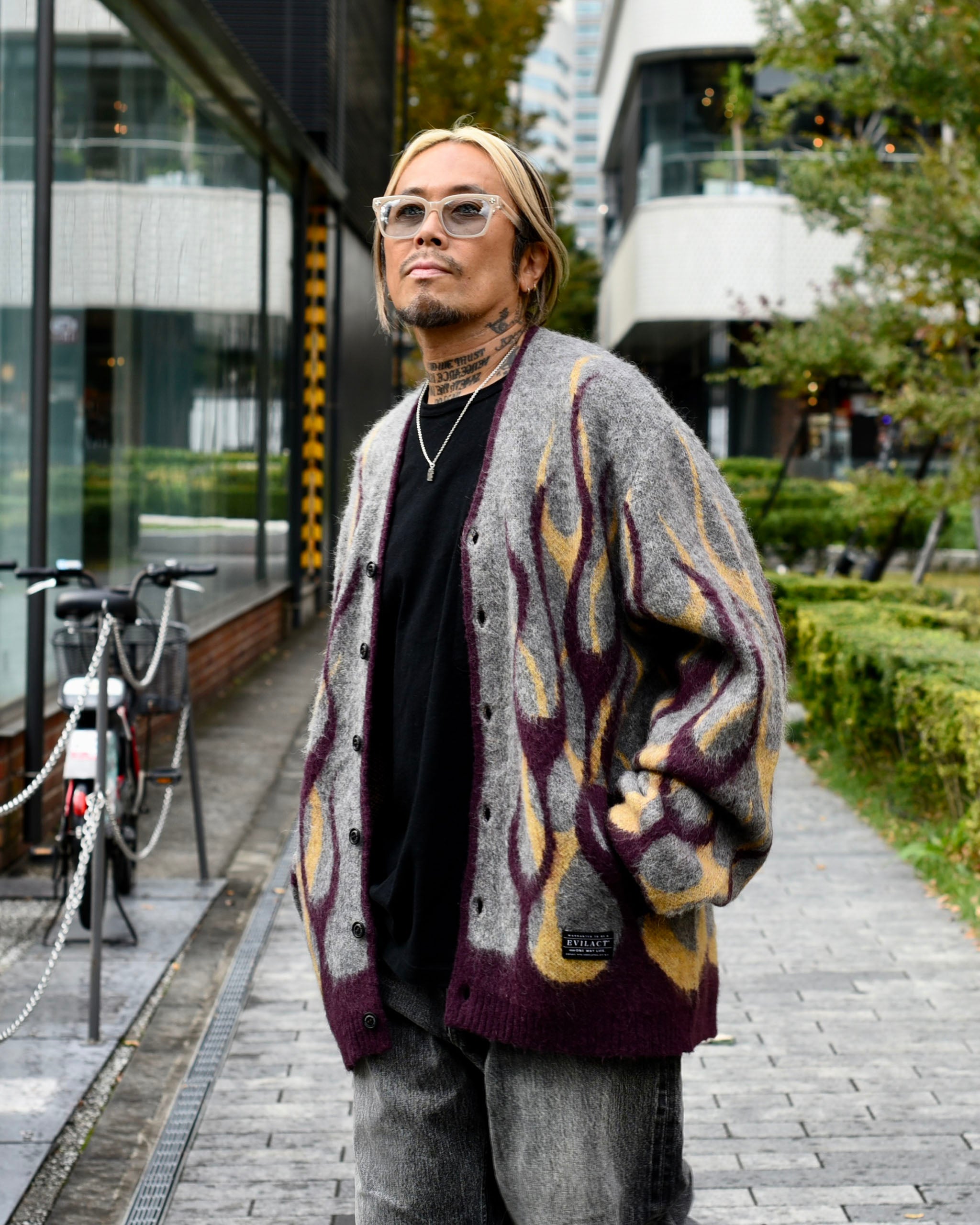 EVILACT スパイダー　カーディガン イーブルアクト カーディガン EVILACT SPIDER CARDIGAN メンズ ニット