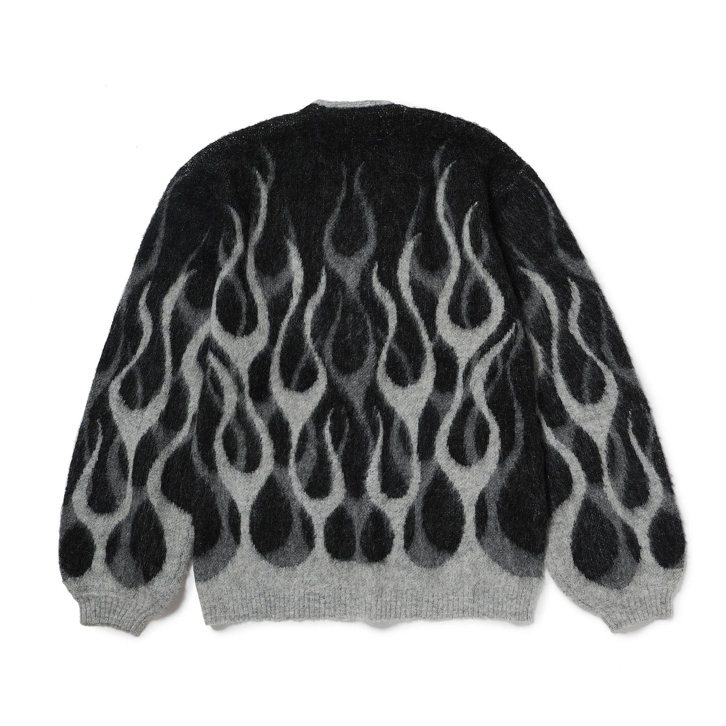 EVILACT FLAMES MOHAIR CARDIGAN Black
