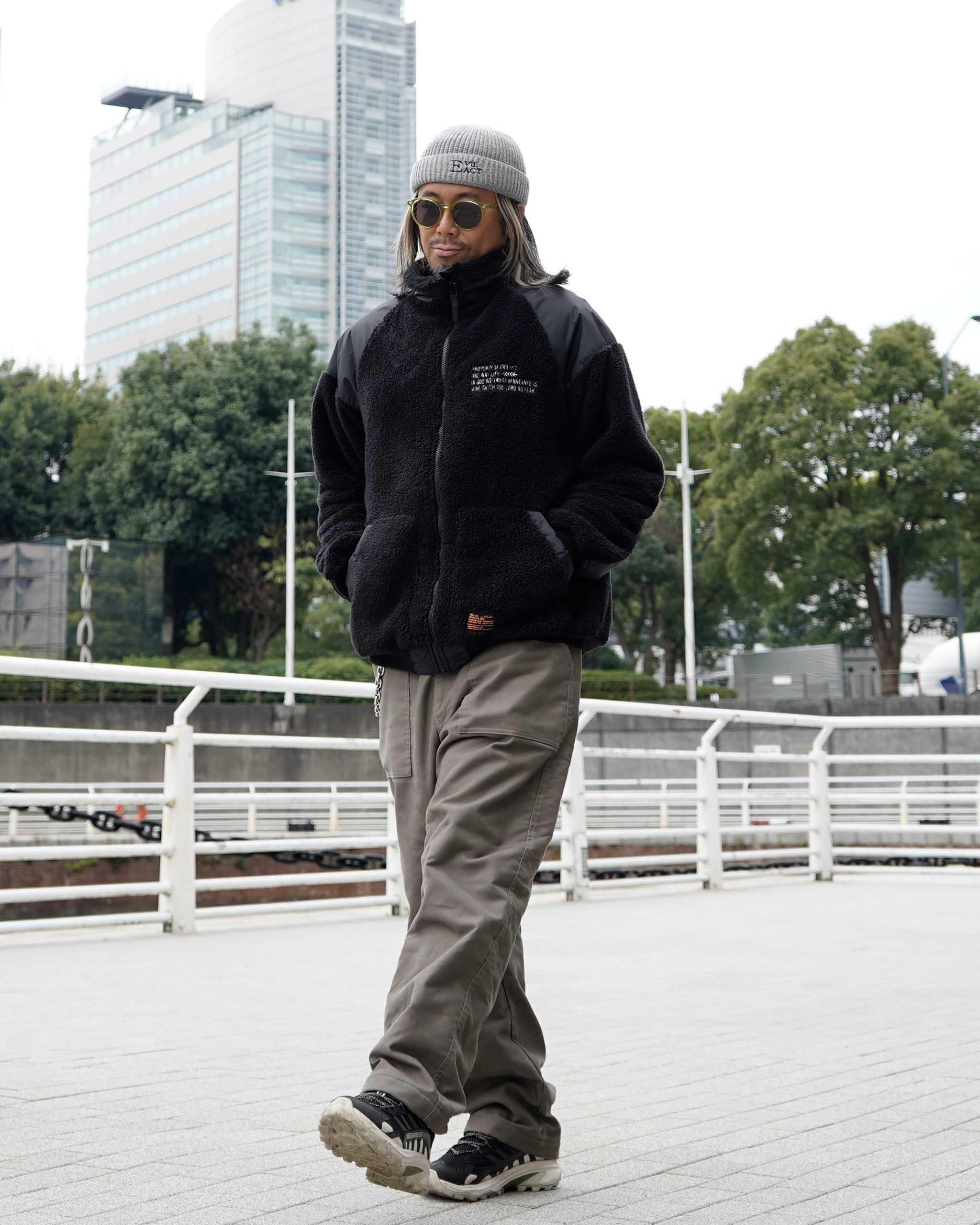 イーブルアクトEVILACTLEVEL7JKT 新品未使用　Lサイズ　cedar イーブルアクトEVILACTLEVEL7JKT 新品未使用 Lサイズ cedar EVILACT