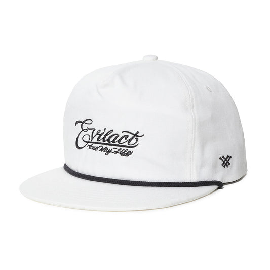 EVILACT 5PANEL WORK CAP off white