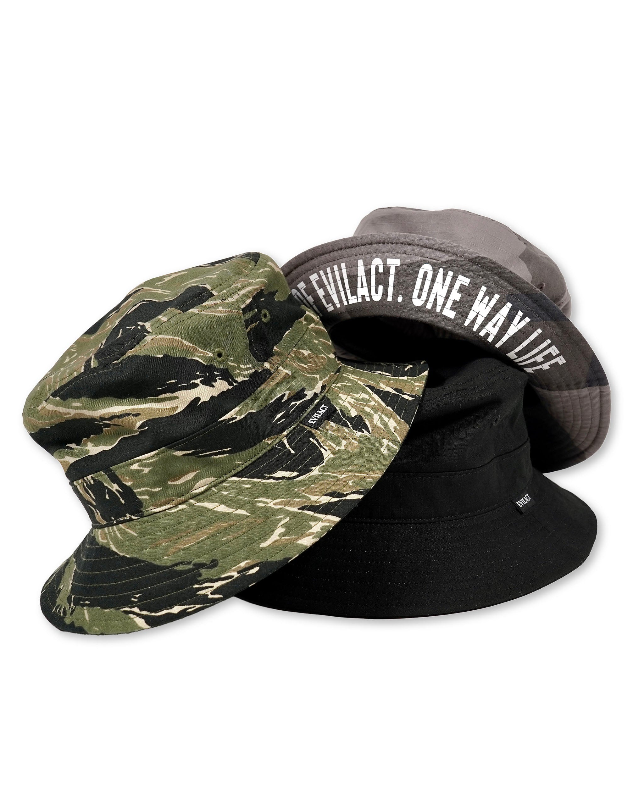 EVILACT TACTICAL BUCKET HAT black | EVILACT (イーブルアクト