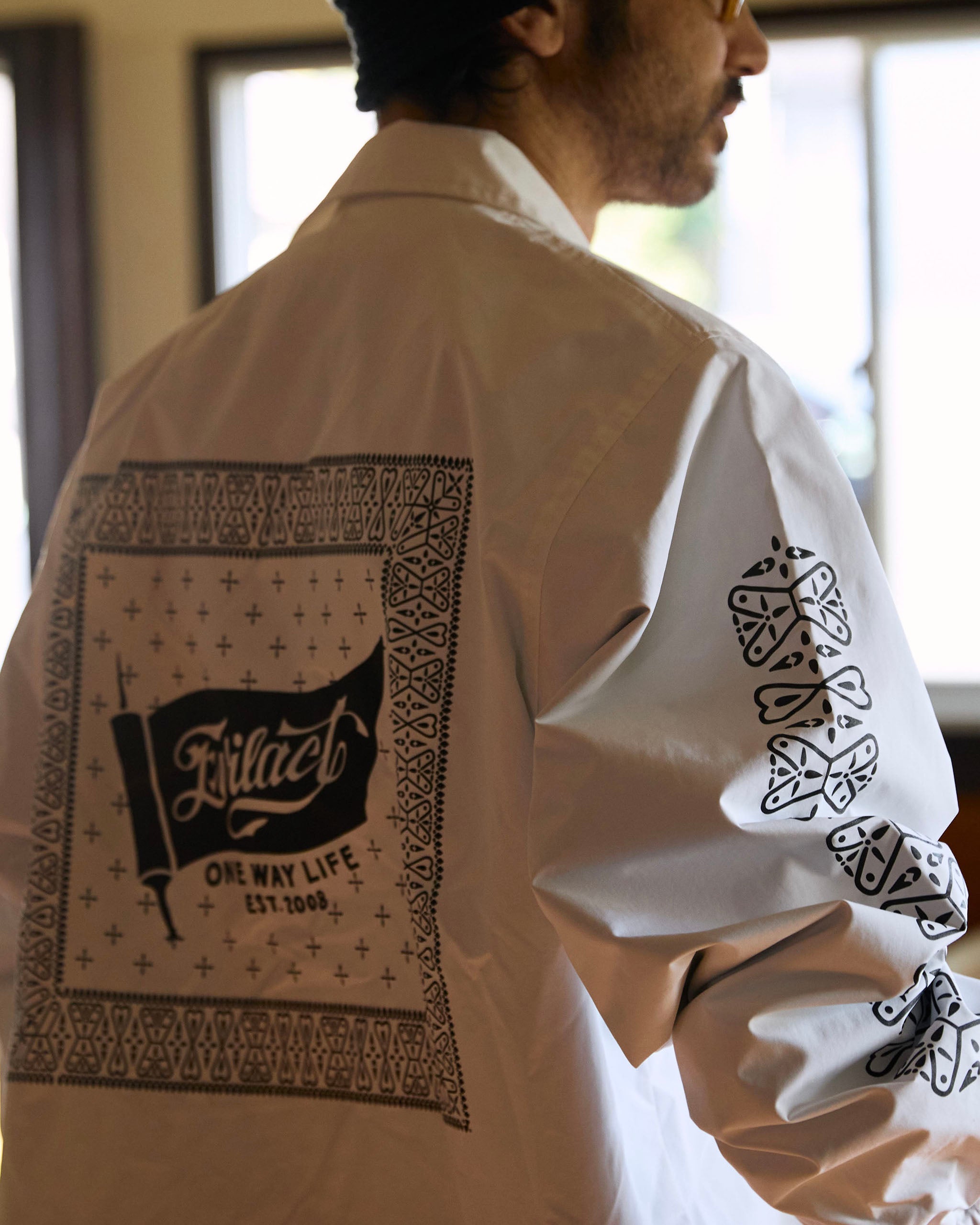EVILACT BANDANA COACH JKT blue | EVILACT (イーブルアクト）Official