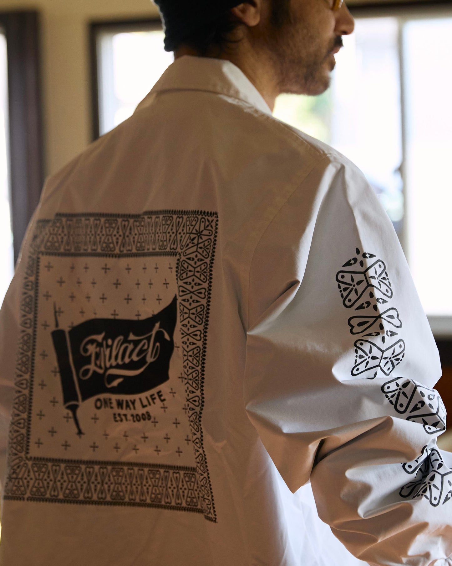 EVILACT BANDANA COACH JKT navy