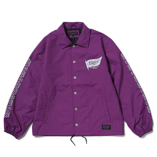 EVILACT BANDANA COACH JKT purple