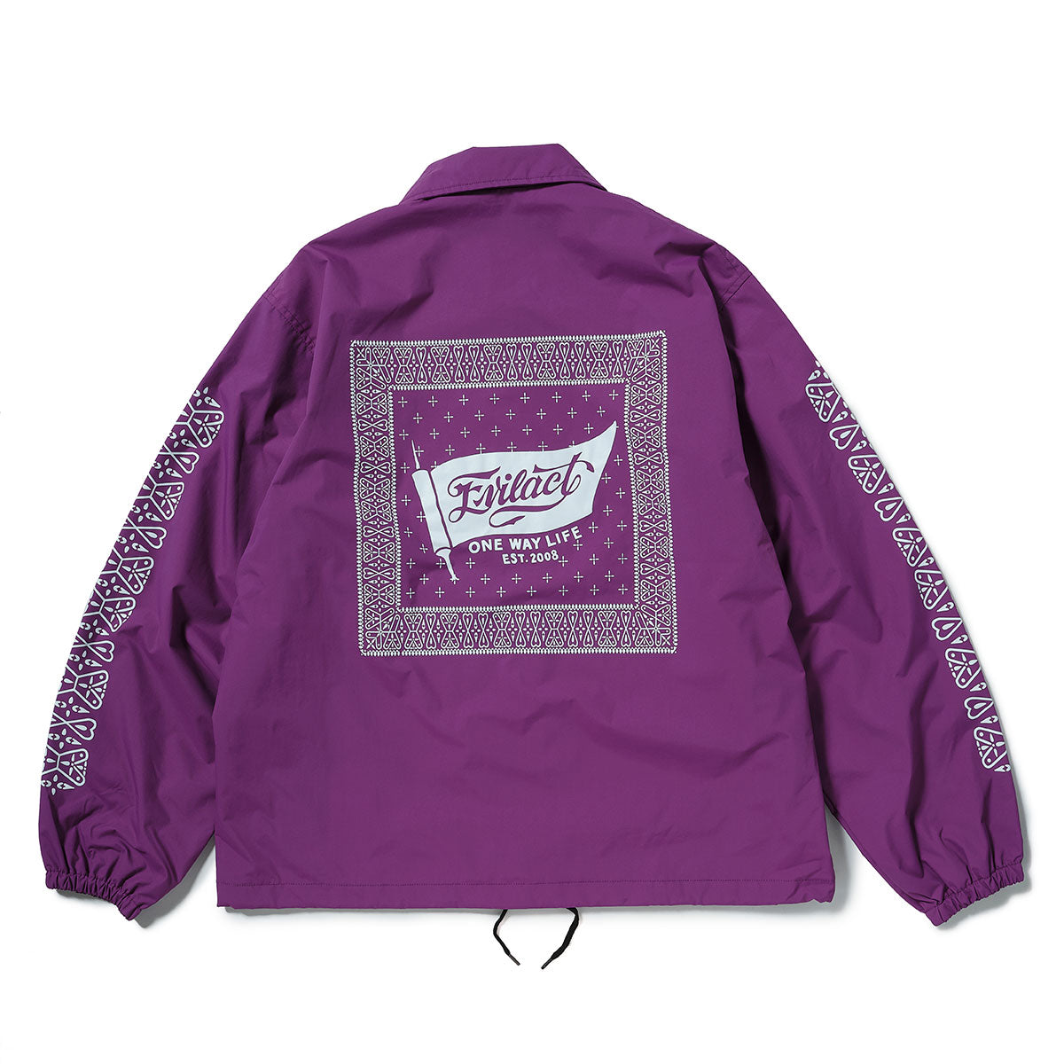 EVILACT BANDANA COACH JKT purple | EVILACT (イーブルアクト