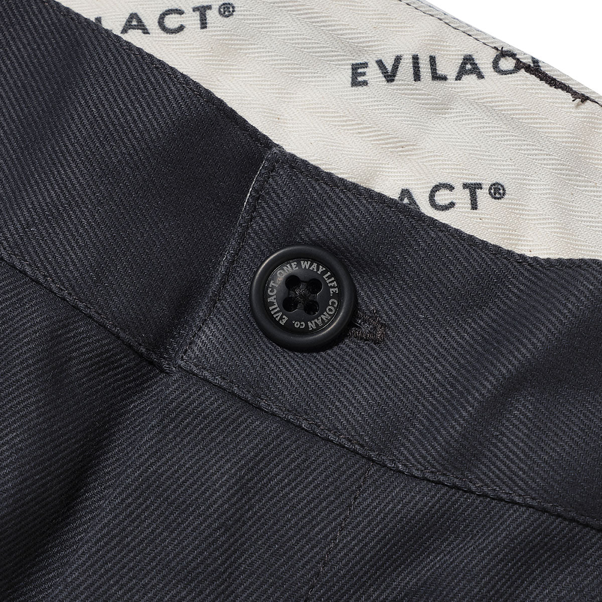 EVILACT CANVAS PANTS charcorl