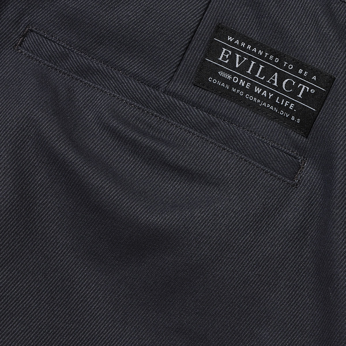 EVILACT CANVAS PANTS charcorl