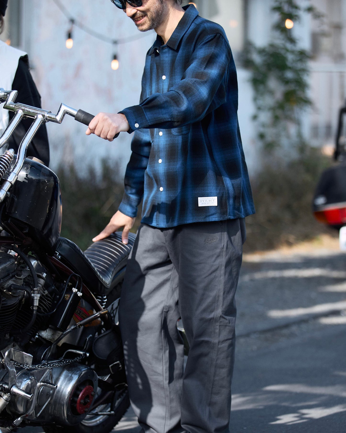 EVILACT CANVAS PANTS charcoal