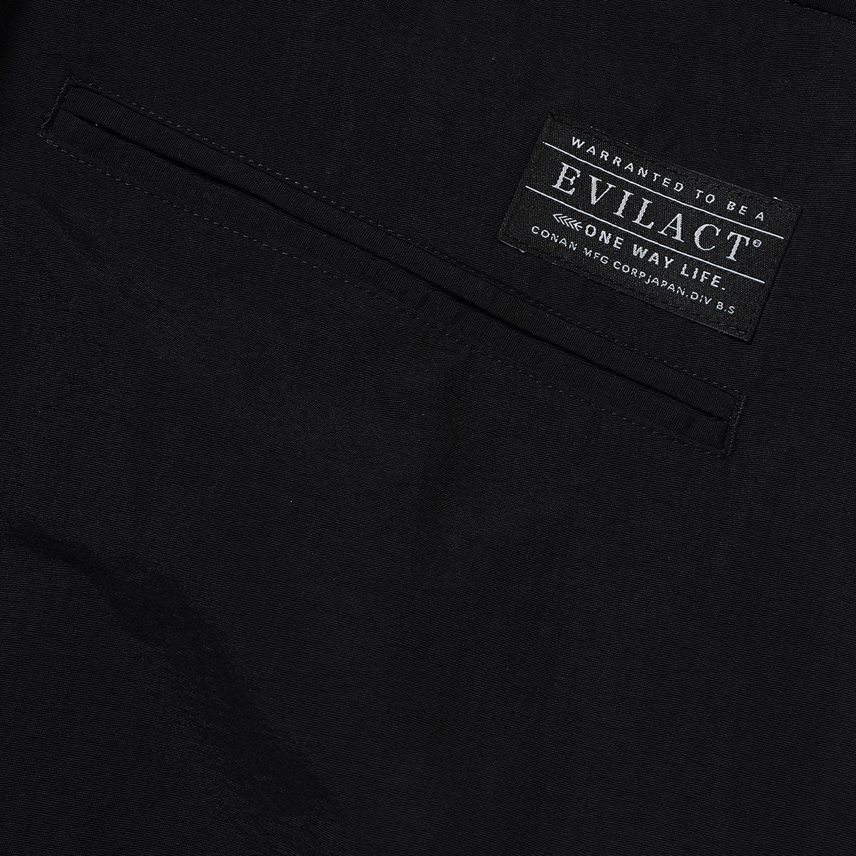 EVILACT BARREL PANTS black