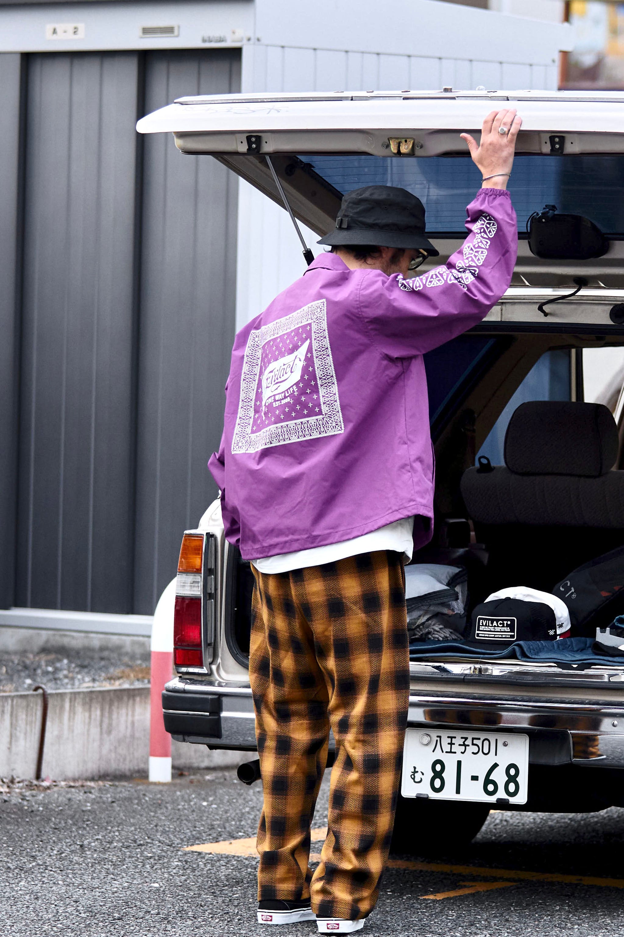 EVILACT CHECK-261 PANTS white check | EVILACT (イーブルアクト
