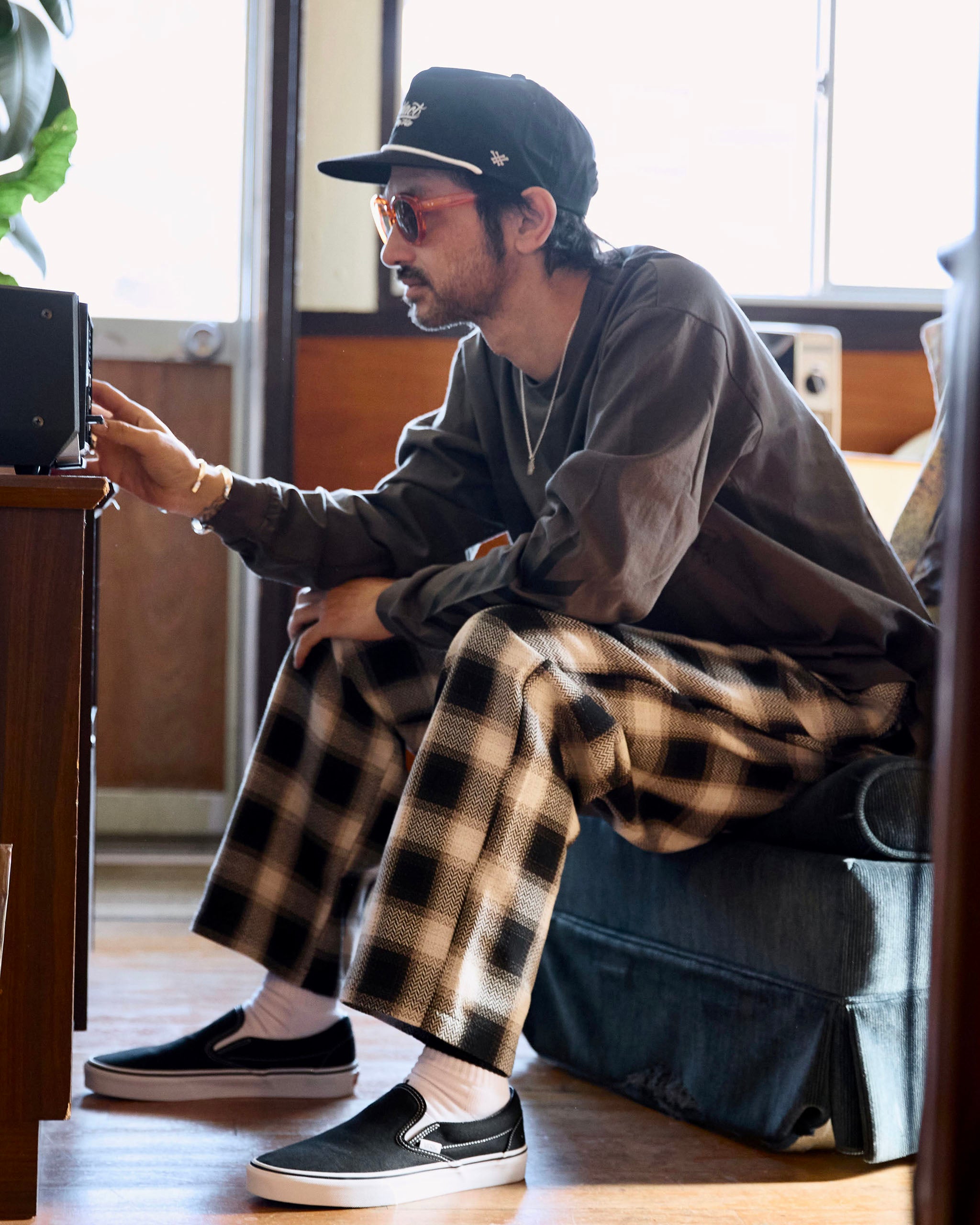 EVILACT CHECK-261 PANTS white check | EVILACT (イーブルアクト