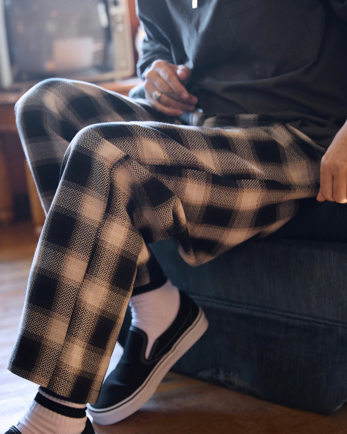 EVILACT CHECK-261 PANTS mustard check