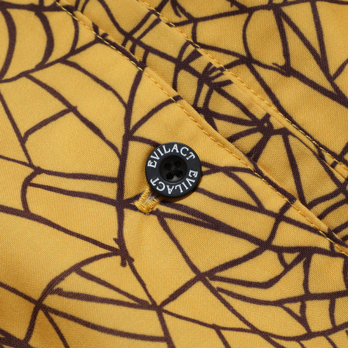 EVILACT SPIDERWEB EZ SHORTS mustard web