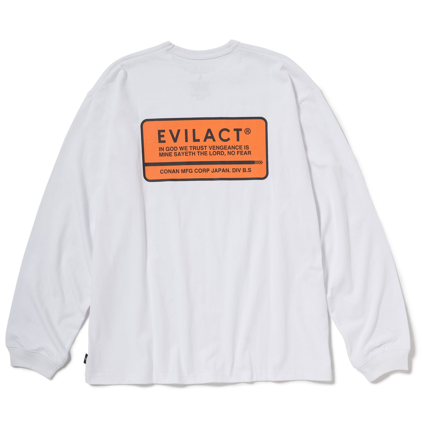 EVILACT BOX LOGO LS white