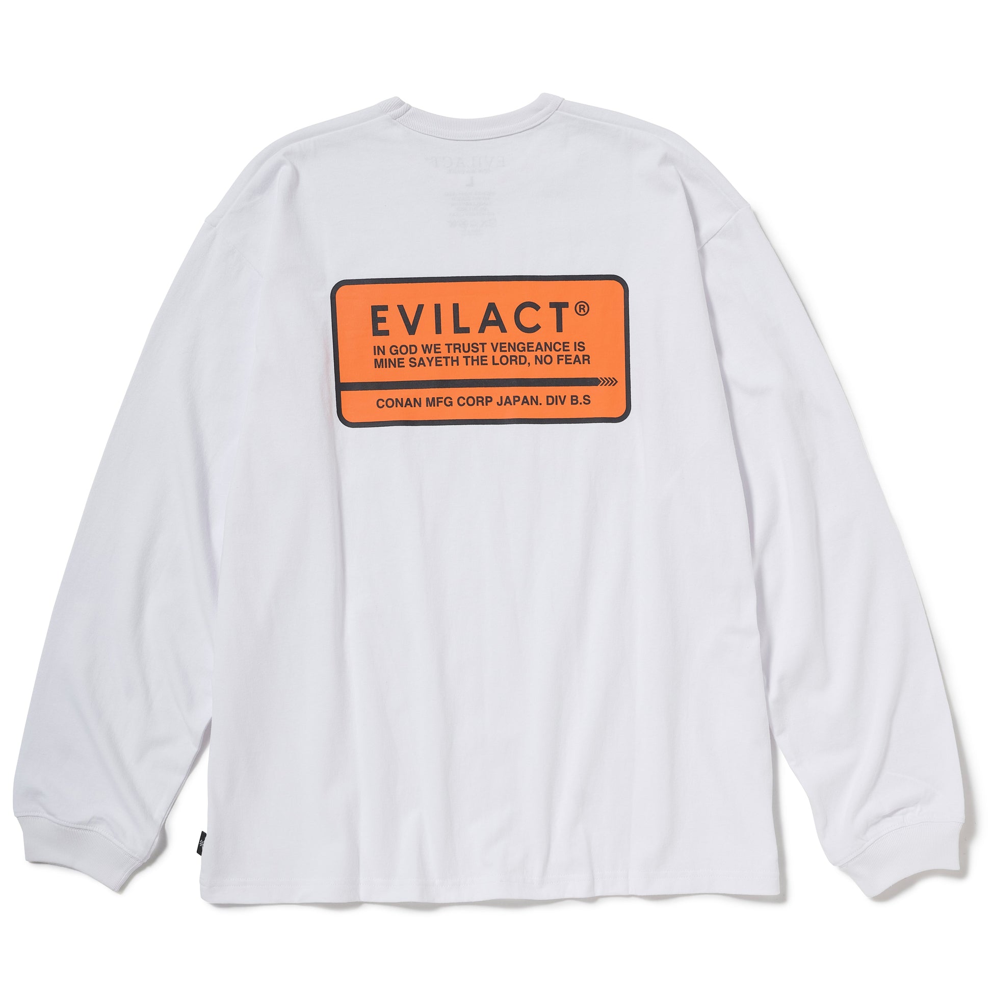 EVILACT BOX LOGO LS white