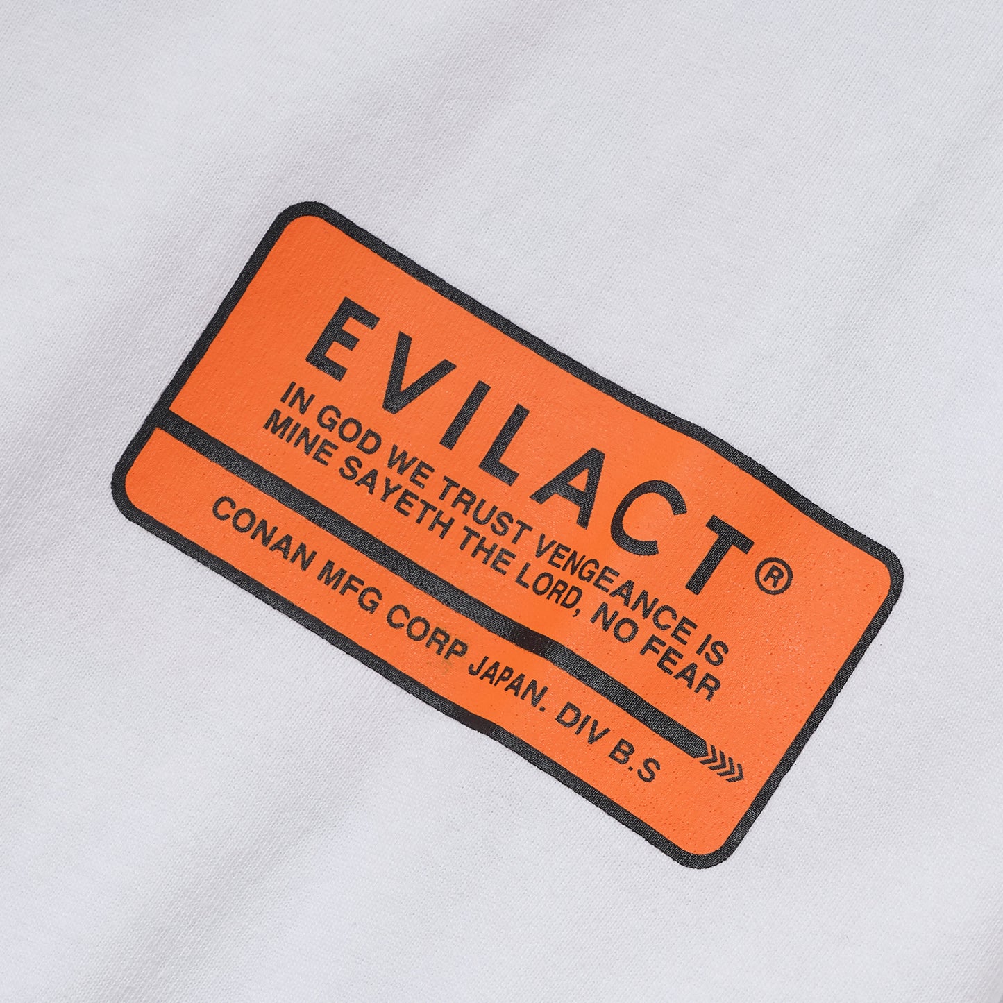 EVILACT BOX LOGO LS white