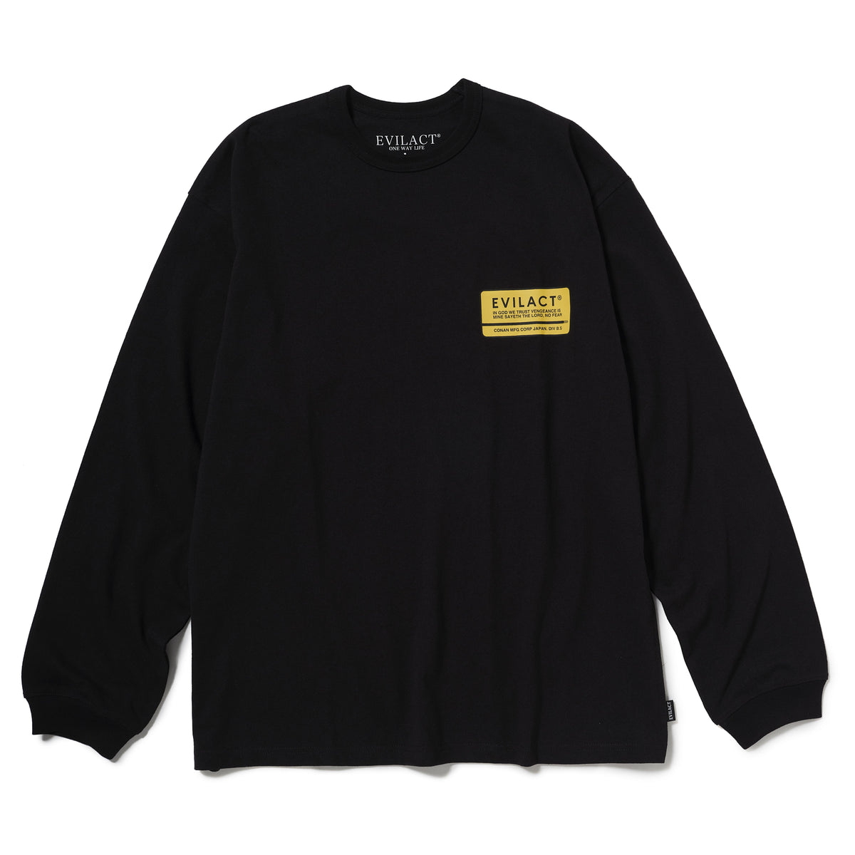 EVILACT BOX LOGO LS black | EVILACT (イーブルアクト）Official Site 