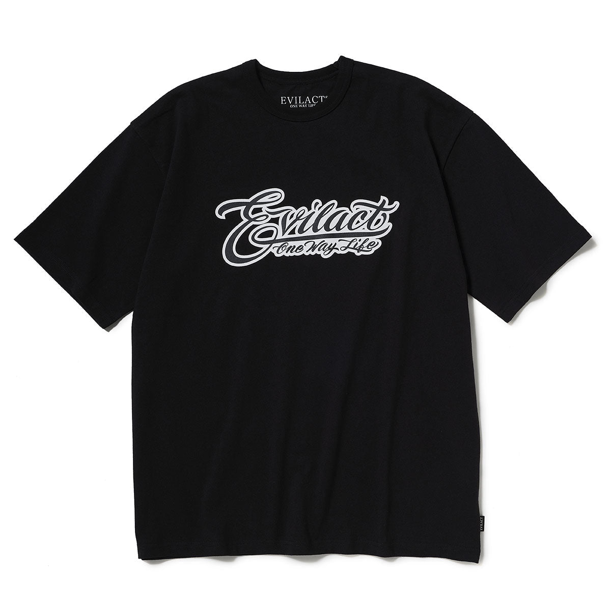 EVILACT SCRIPT LOGO SS black