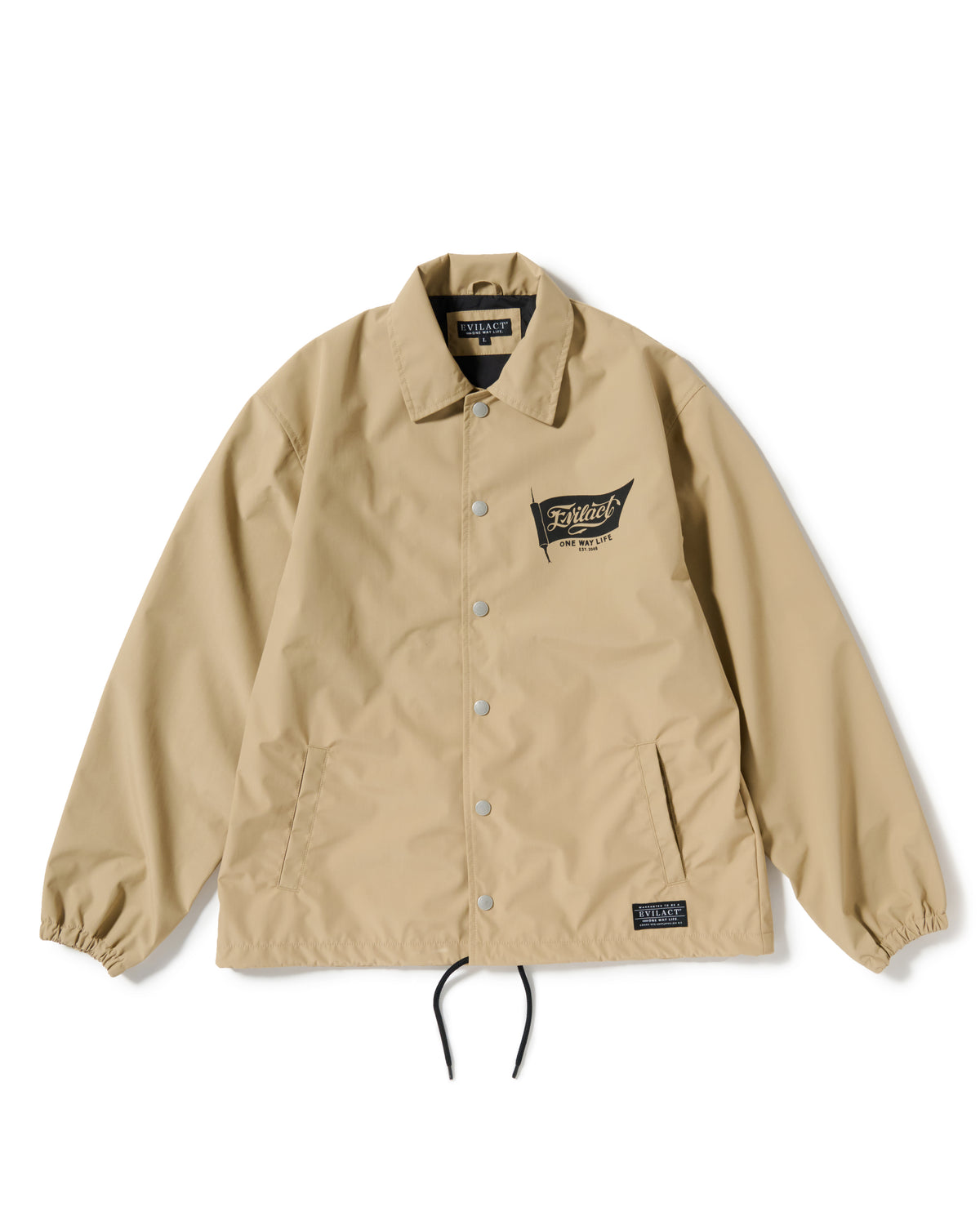 FLAG 2LAYER COACH JKT beige
