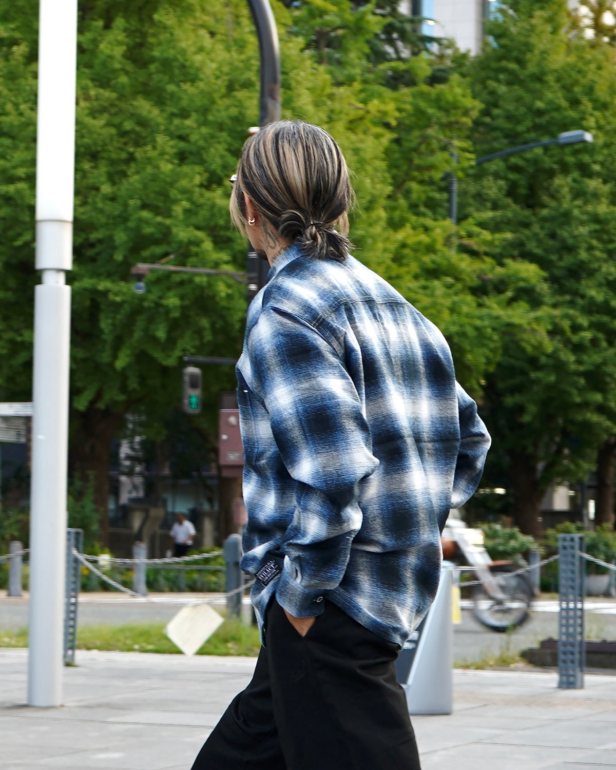 EVILACT OMBLE CHECK LS navy