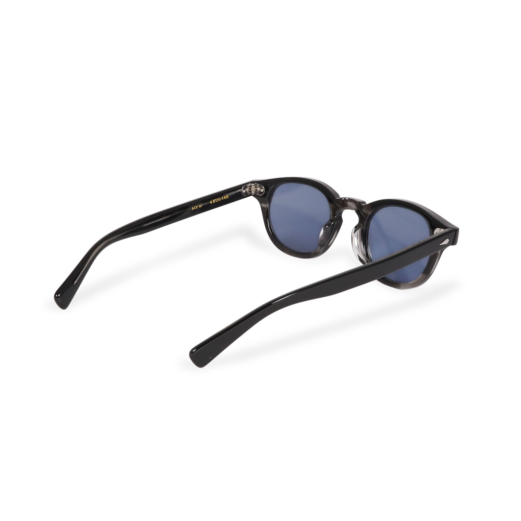 ACE BR black x black marble / blue lens | EVILACT (イーブルアクト