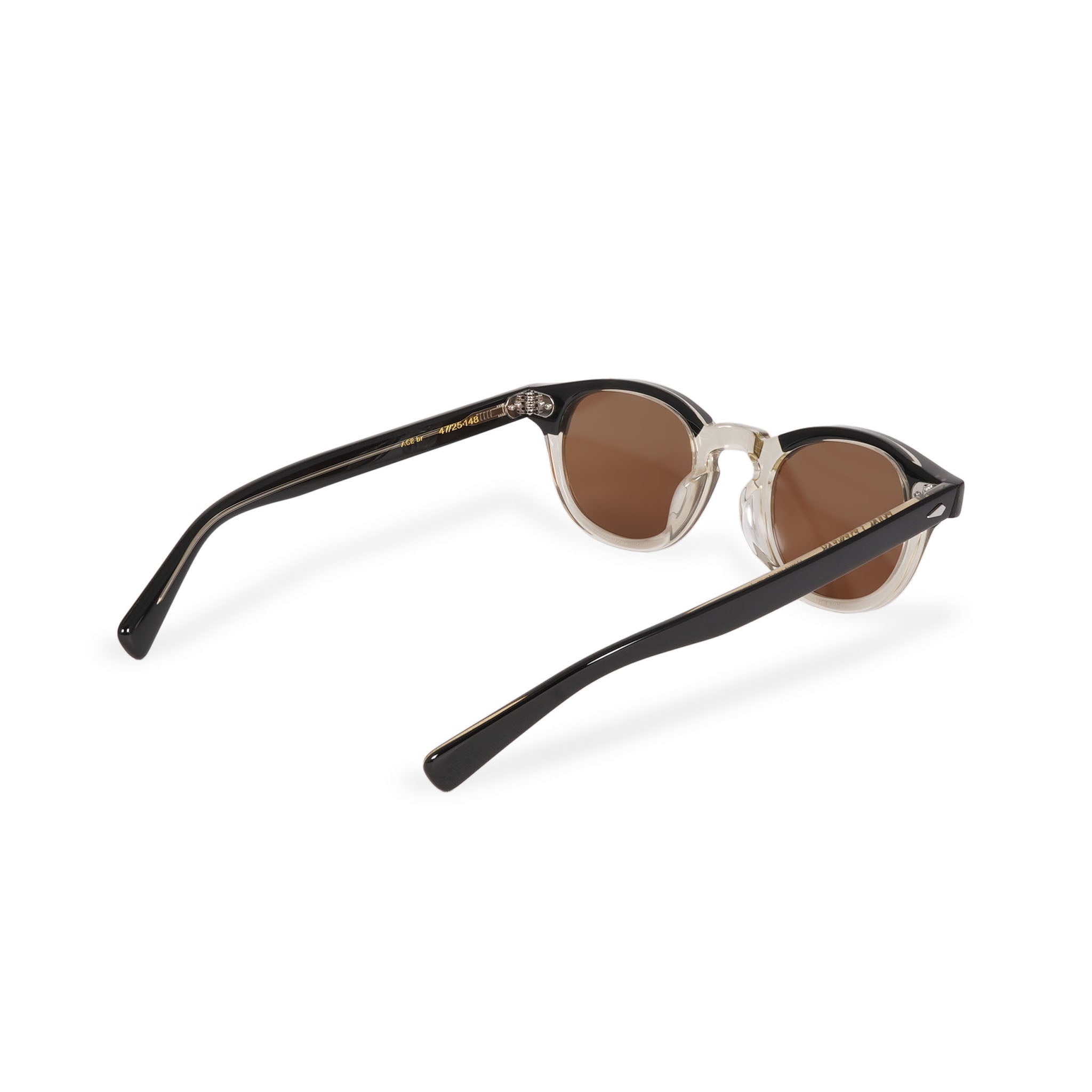 ACE BROW black x a. clear / brown lens | EVILACT (イーブルアクト