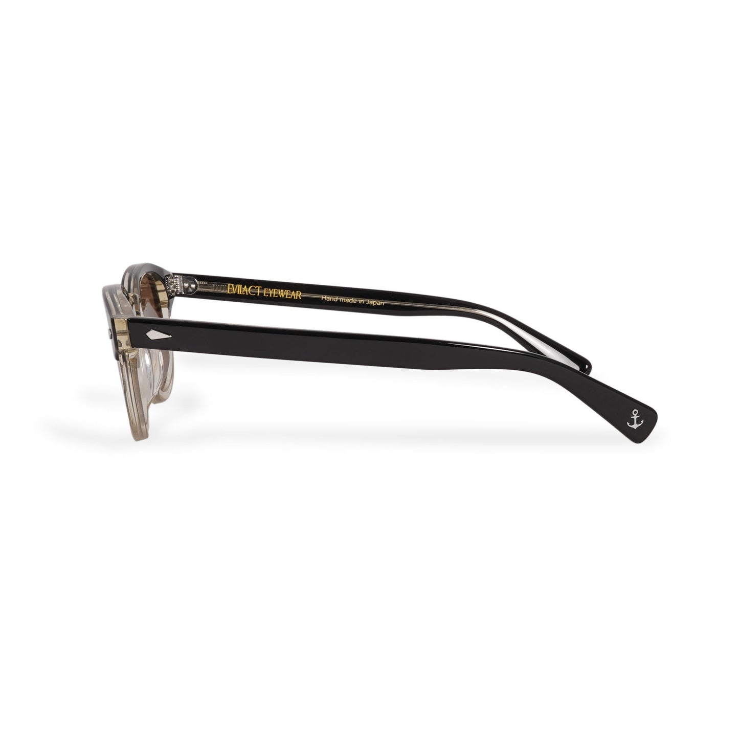 ACE BROW black x a. clear / brown lens
