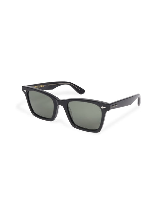 MUSTANG black x gray clear / green lens