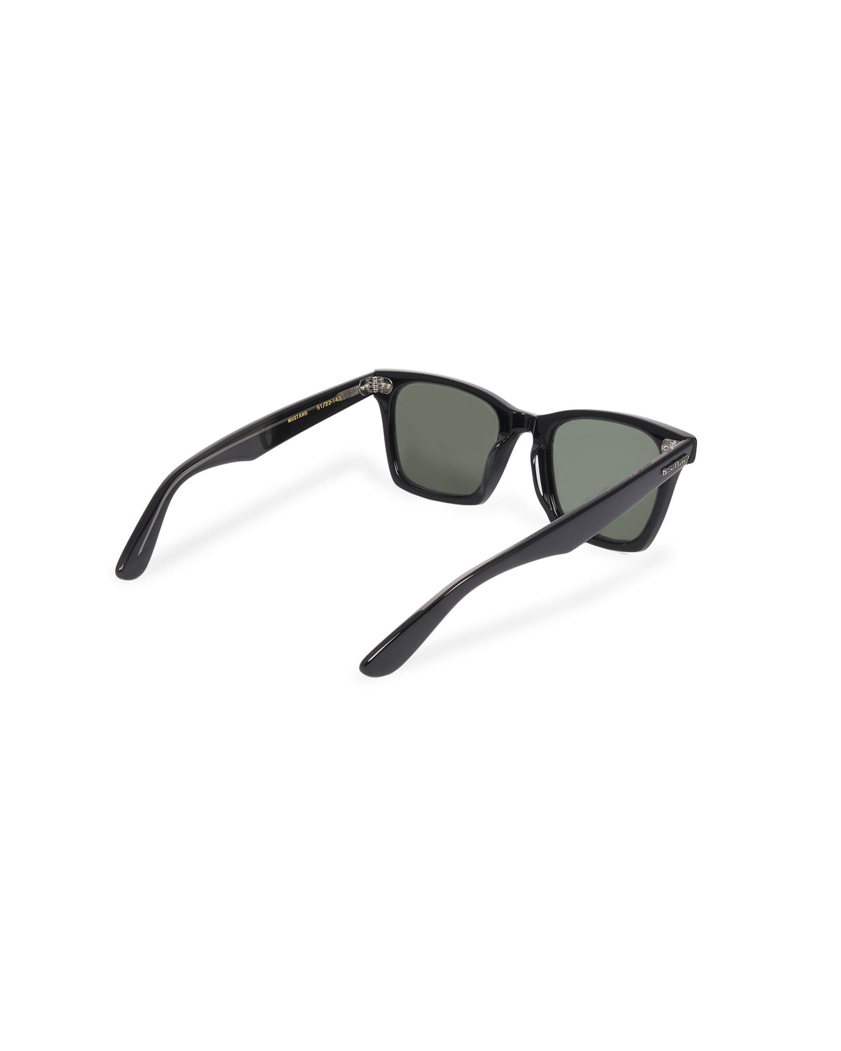 MUSTANG black x gray clear / green lens