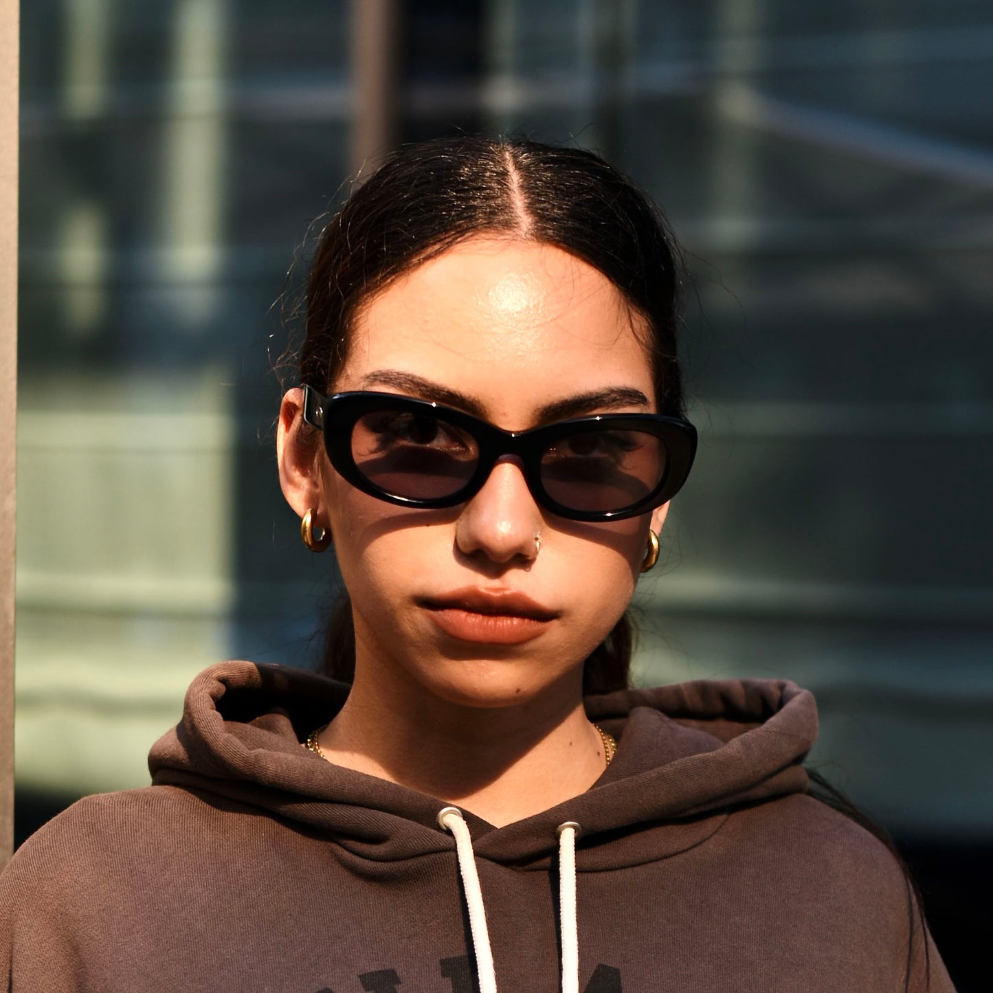 SPIRAL black x demi / dark color photochromic smoke lens