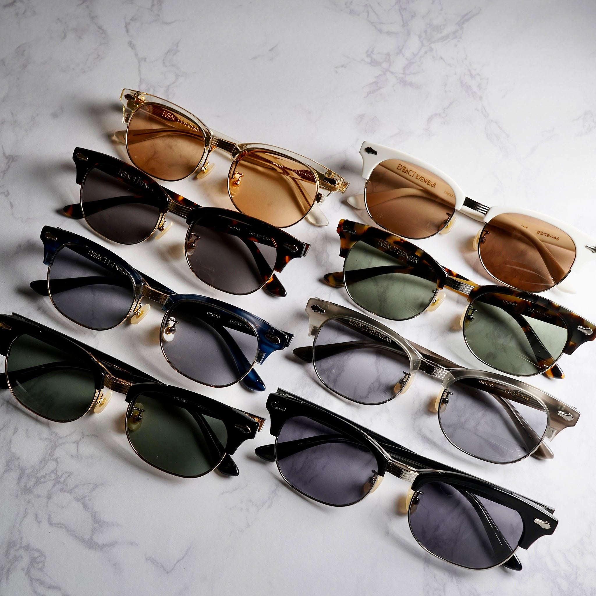 ORIENT black x a.clear x gold / green lens | EVILACT (イーブル