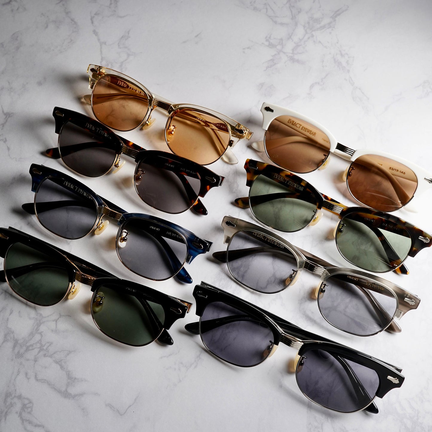ORIENT a.clear x gold / brown lens