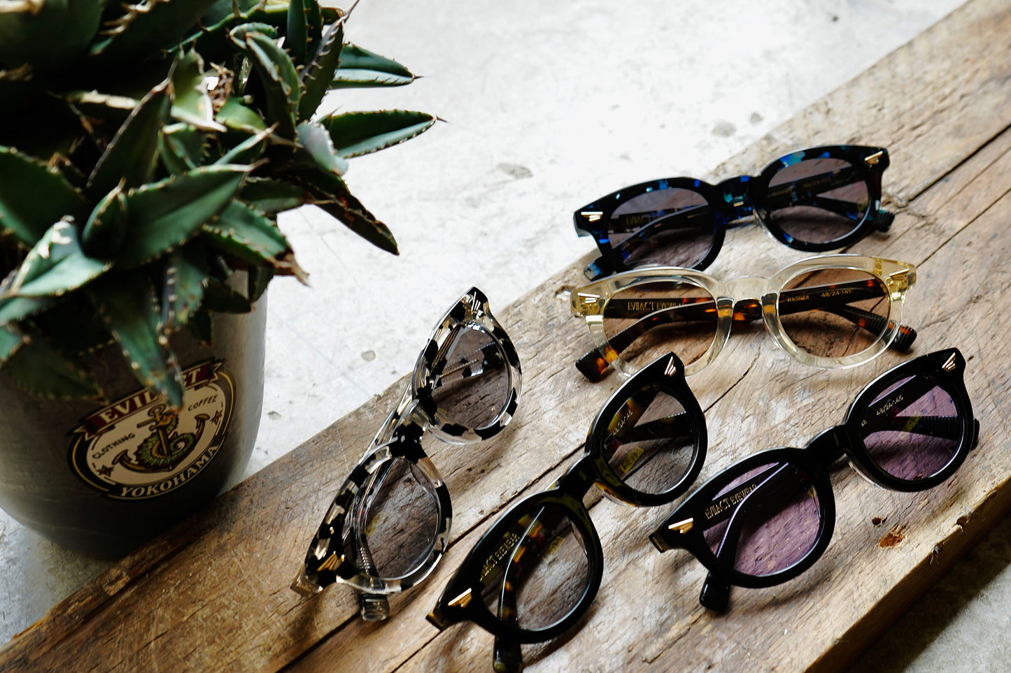 WAGNER black x antique clear / dark color photochromic smoke lens