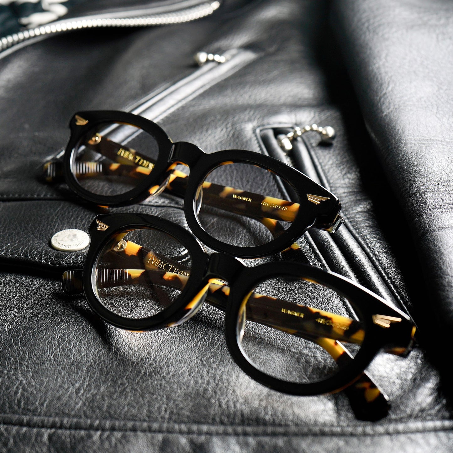 WAGNER black x yellow tort / dark color photochromic smoke lens