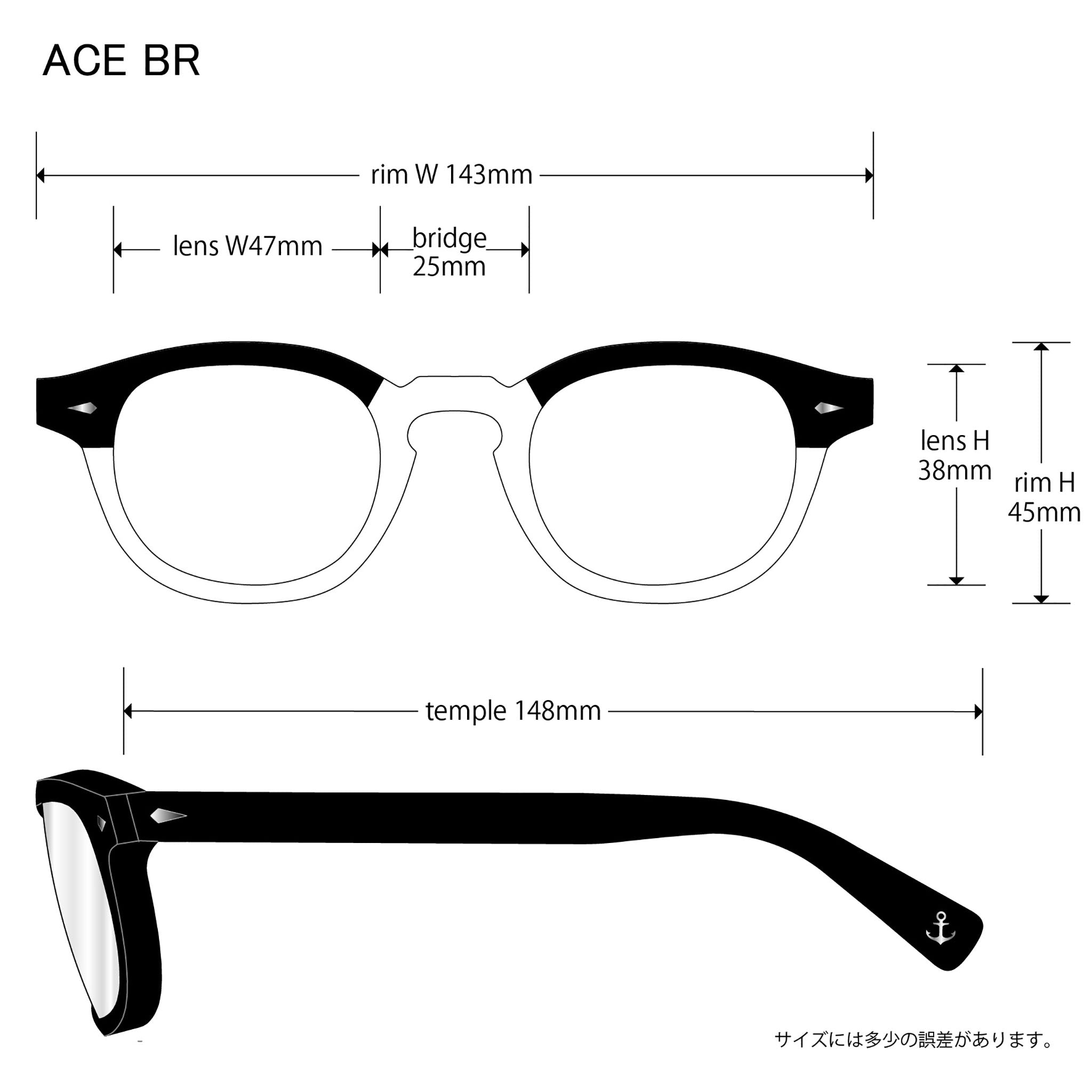 ACE BR black x clear / photochromic smoke lens | EVILACT (イーブル