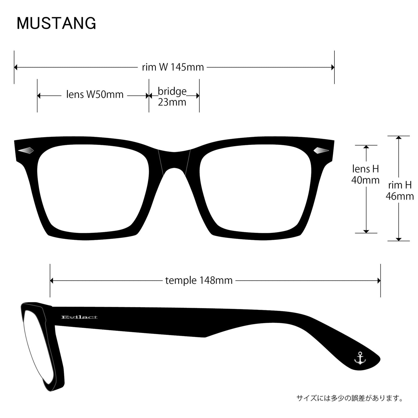 MUSTANG black / color photochromic smoke lens