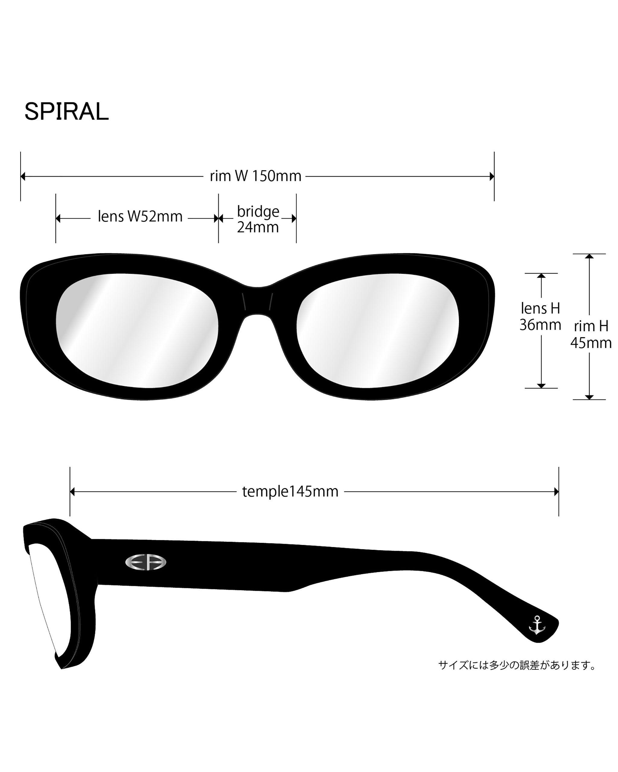 SPIRAL blue demi / dark color photochromic smoke lens | EVILACT